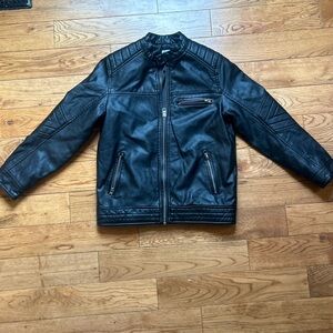 Zara Black Leather Outerwear